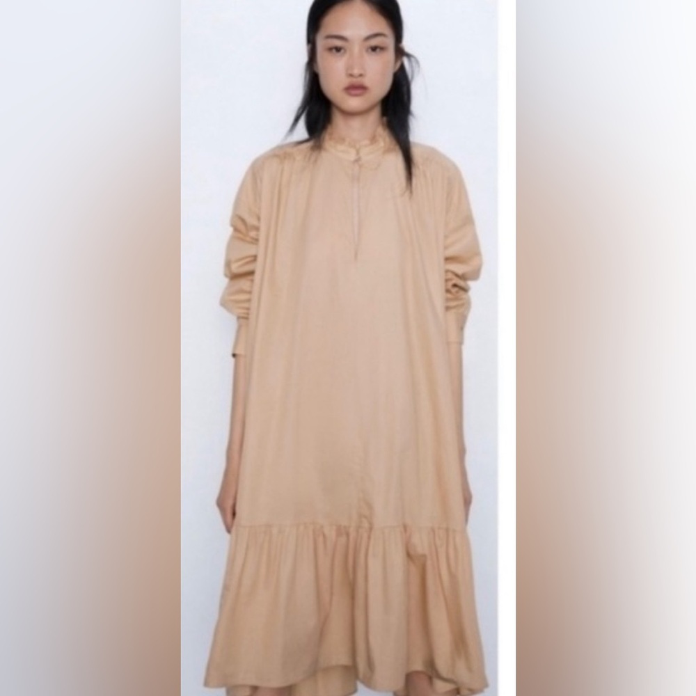 Zara Oversized Cotton Poplin Dress